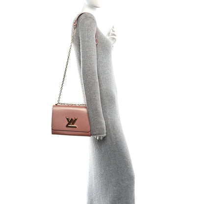 Louis Vuitton Metallic Epi Twist Shoulder Bag MM Rose Blossom Pink 2 of 11