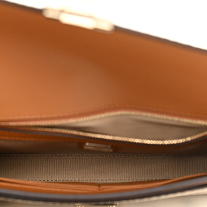 MCM Metallic Visetos Medium Millie Crossbody Bag Berlin Gold 5 of 9
