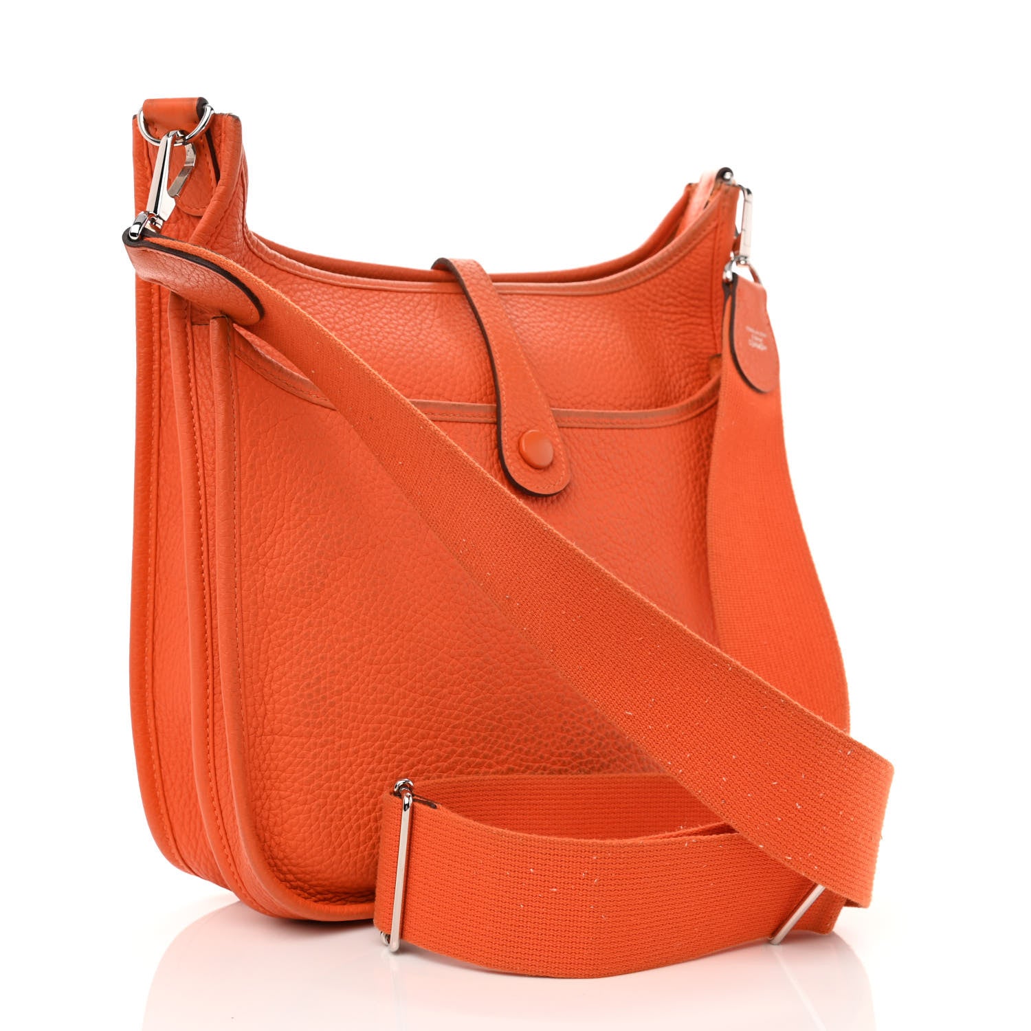 Hermes Taurillon Clemence Evelyne III PM Orange 3 of 14