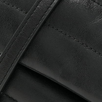 Saint Laurent Calfskin Y Quilted Monogram Toy Loulou Crossbody Bag Black 9 of 17