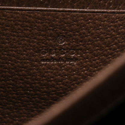 Gucci Monogram Jumbo GG Textured Dollar Calfskin Mini Dionysus Chain Wallet Camel Ebony New Acero 6 of 10