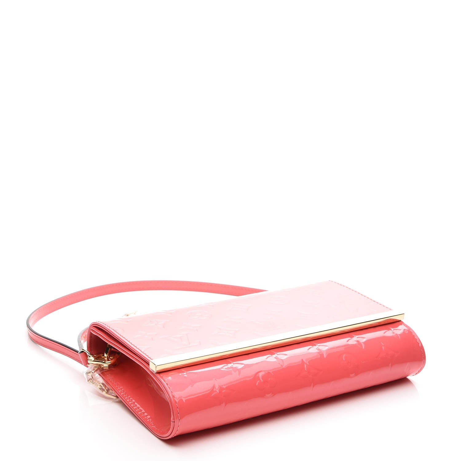 Louis Vuitton Vernis Ana Clutch Rose Litchi 4 of 8
