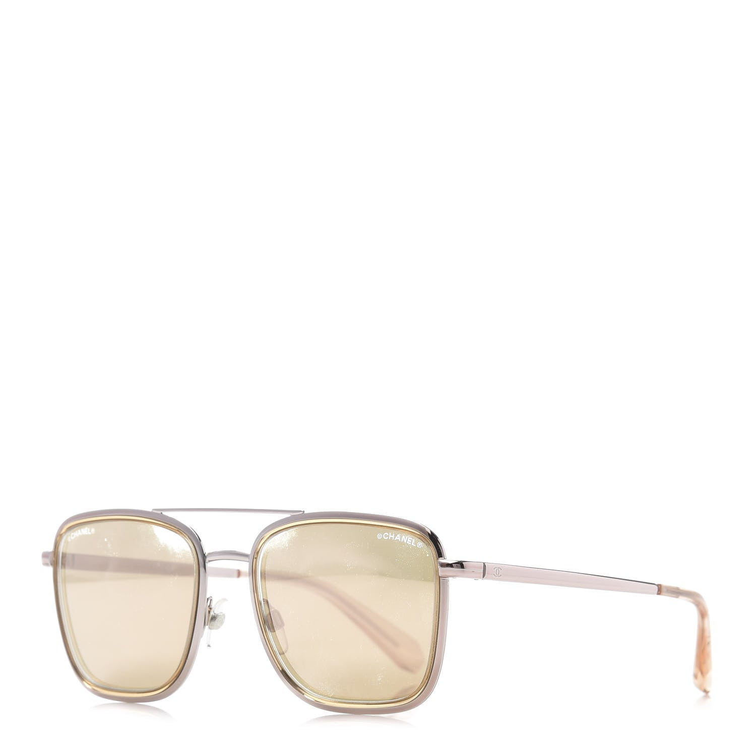 Chanel Pilot Sunglasses 4241 Gold 1 of 8