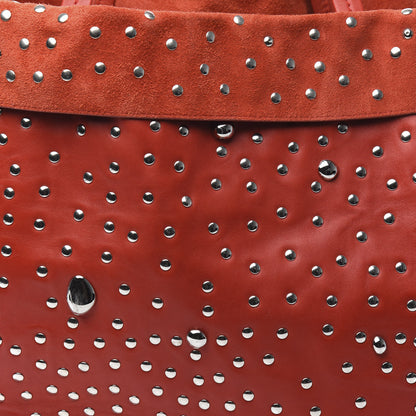 Celine Lambskin Medium Drops and Studs Tote Poppy 9 of 9