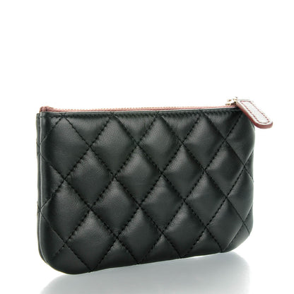 Chanel Lambskin Quilted Small Cosmetic Case Black 3 of 7