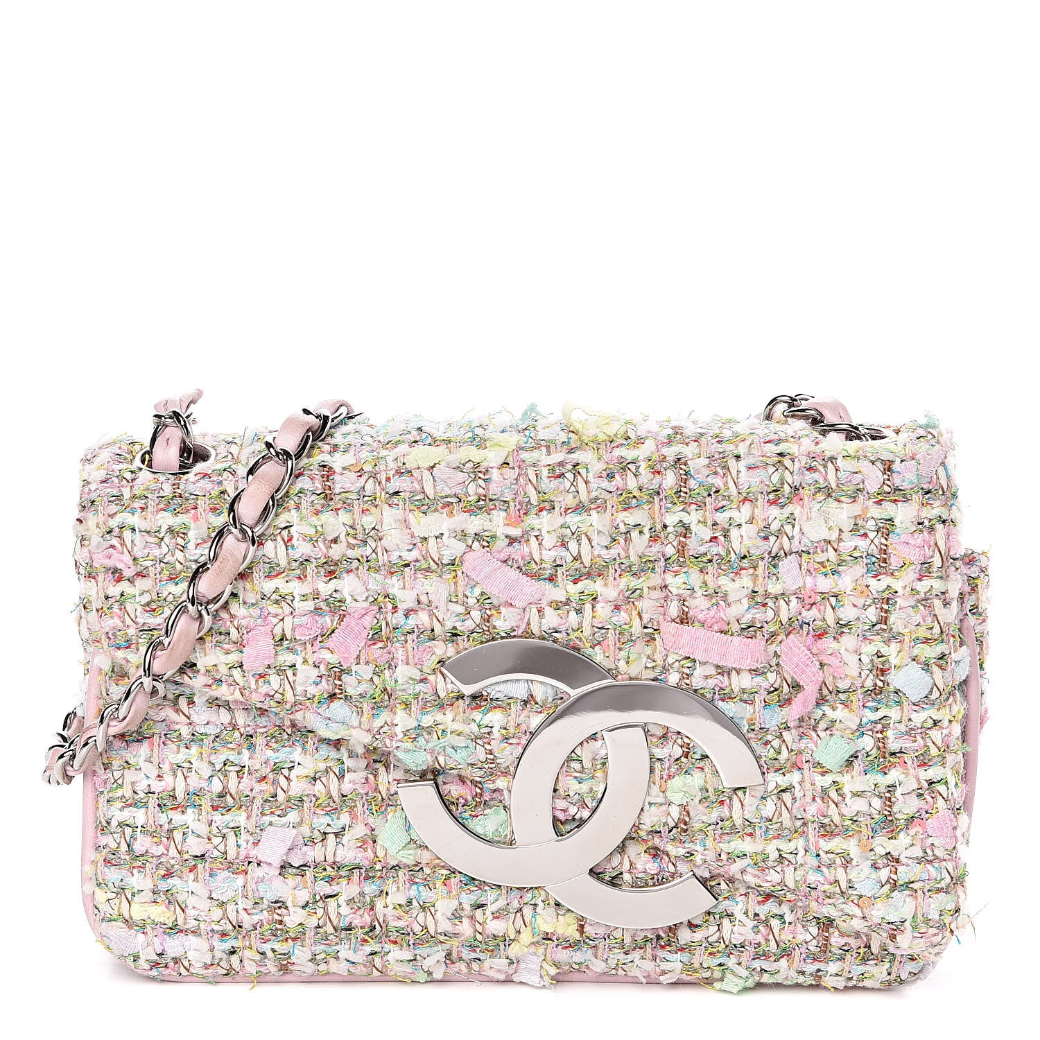 Chanel Tweed CC Flap Multicolor 1 of 11