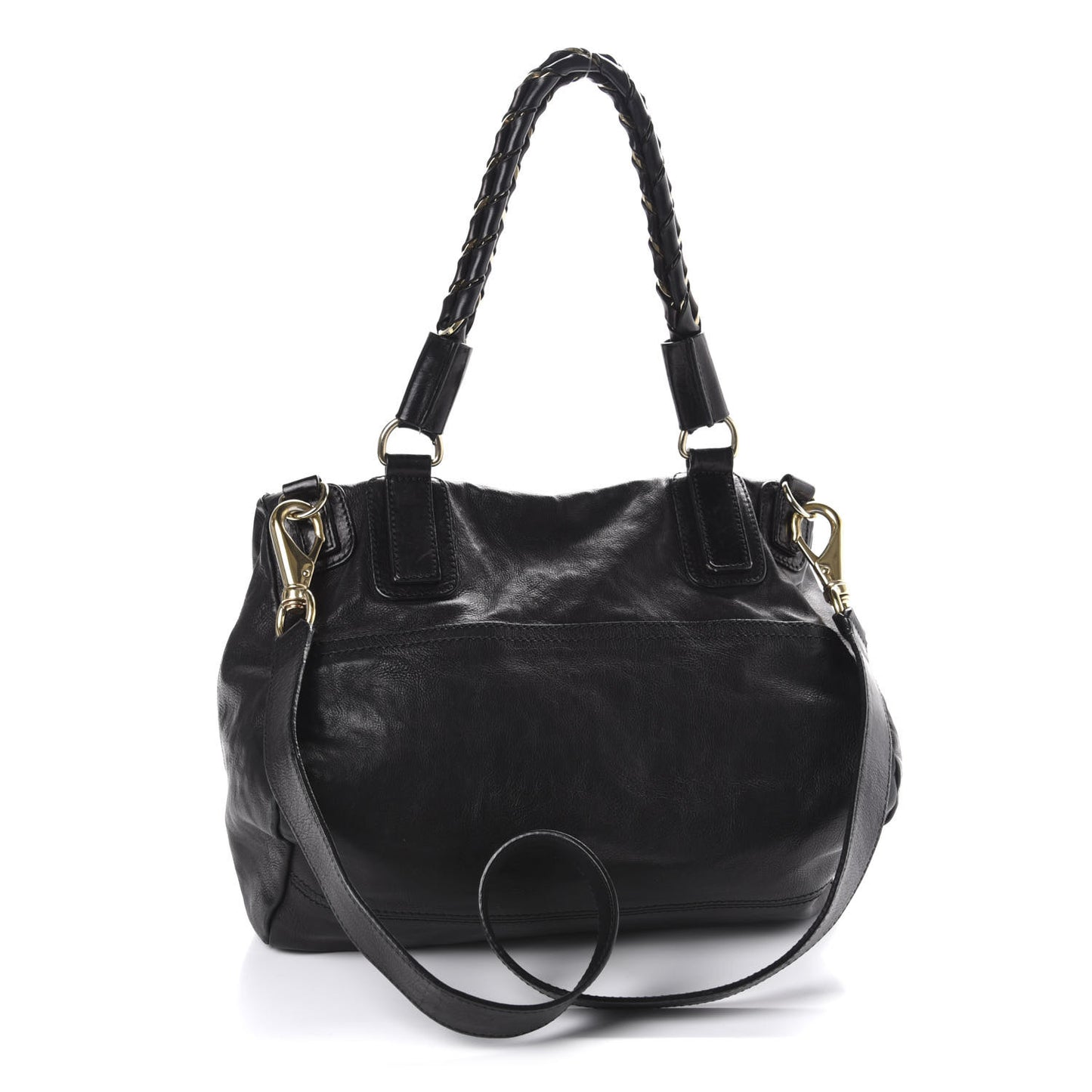 Calfskin Medium Braided Pandora Black