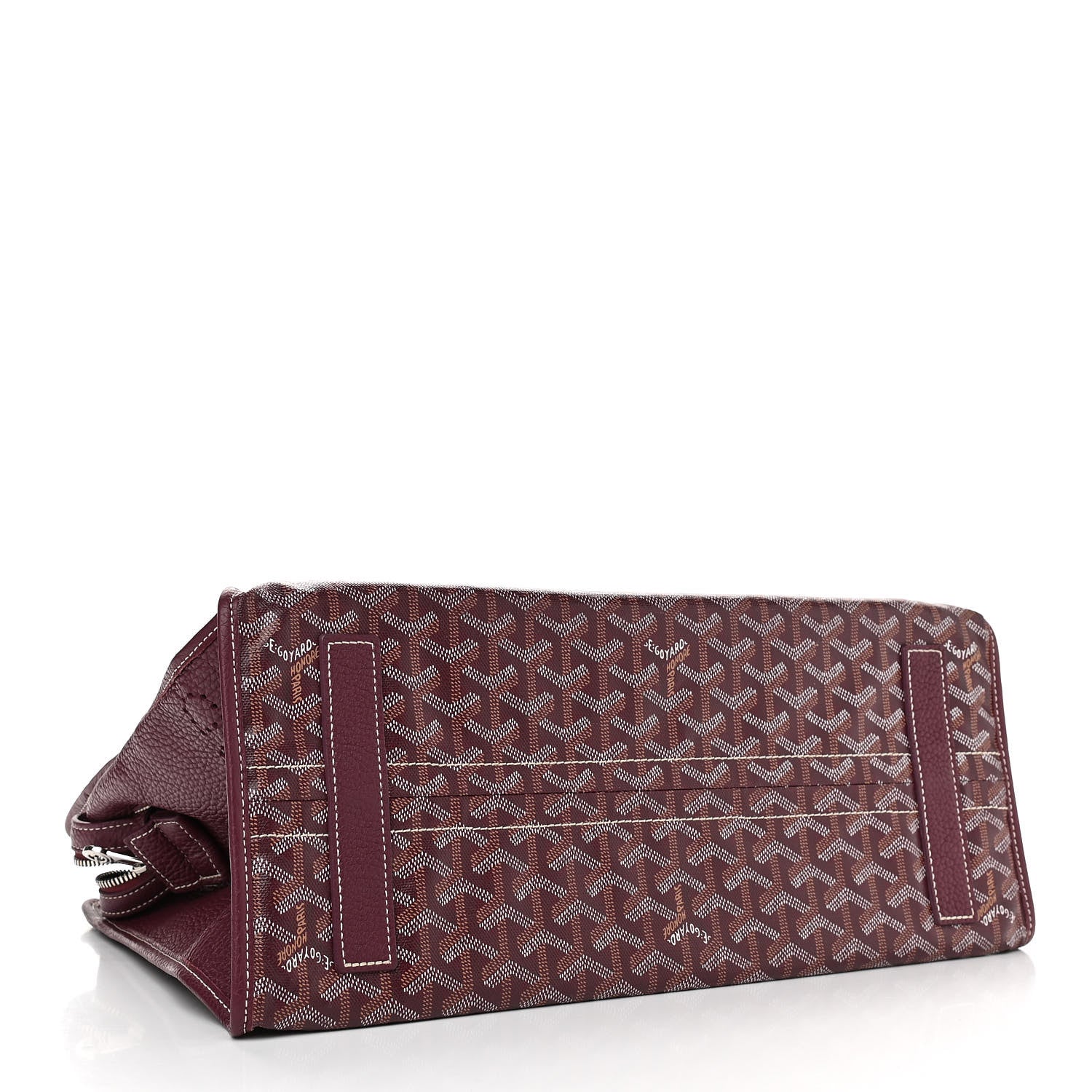 Goyard Goyardine Sac Hardy Pet Carrier PM Burgundy 5 of 10