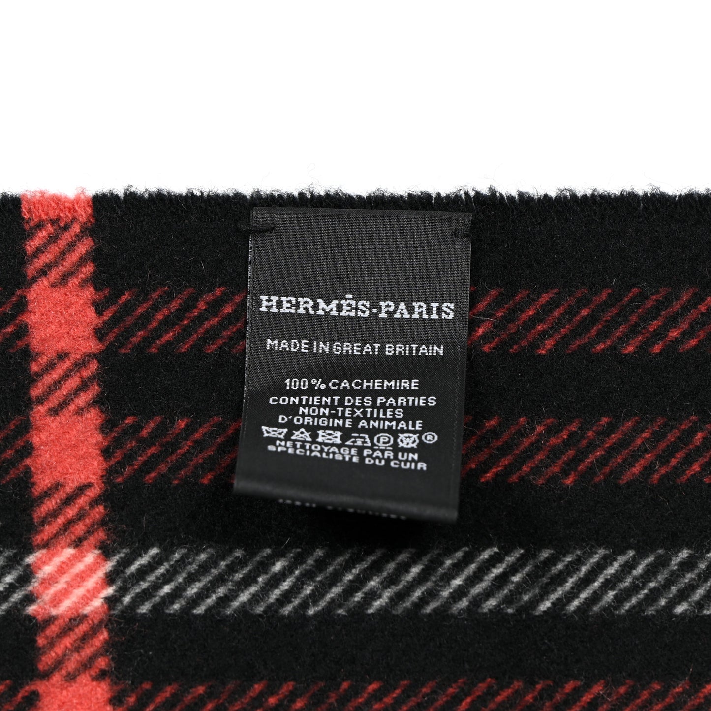 Cashmere Plaid Fringe Muffler