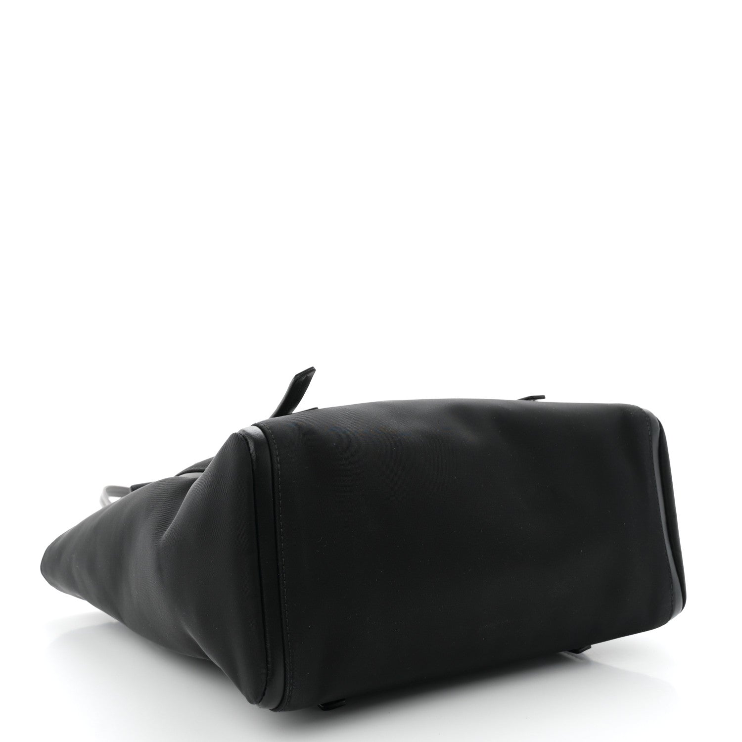 Prada Tessuto Nylon Spazzolato Small Ouverture Top Handle Bag Black 4 of 11