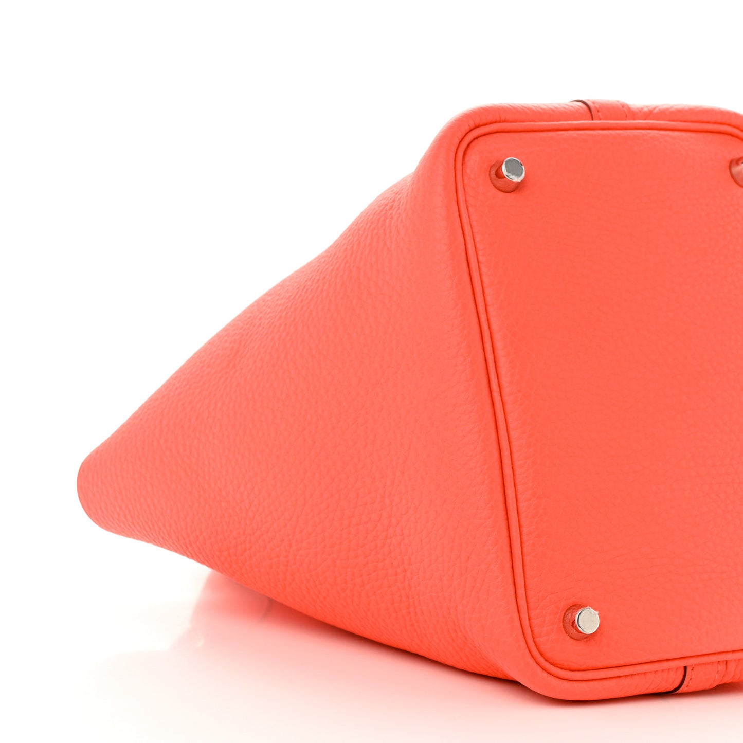 Taurillon Clemence Picotin Lock 18 PM Rose Texas