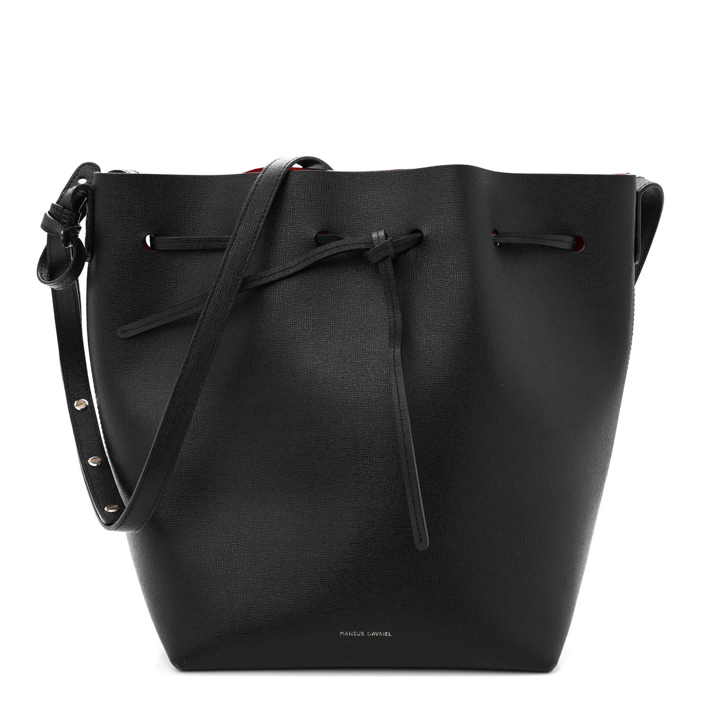 MANSUR GAVRIEL Saffiano Bucket Bag Black Flamma