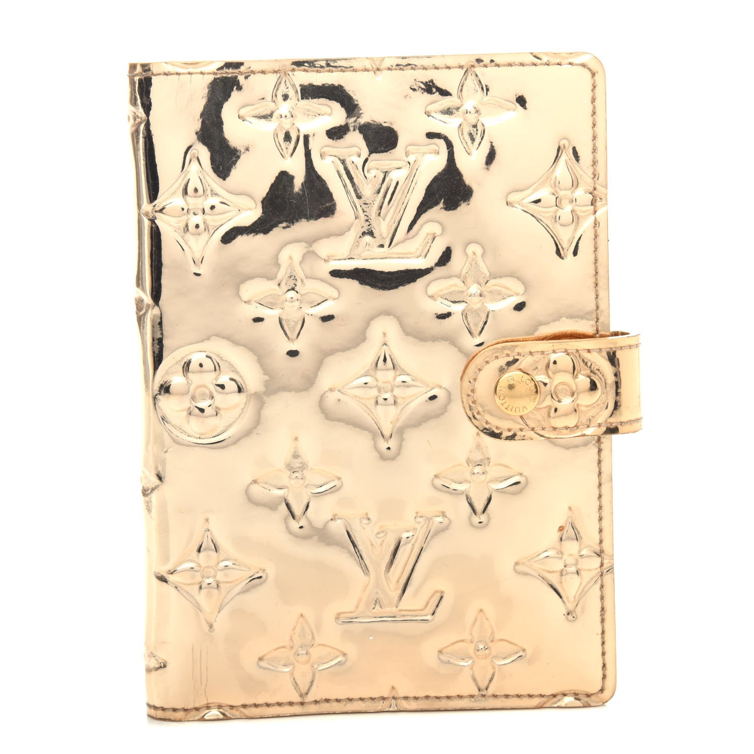Louis Vuitton Monogram Miroir Small Ring Agenda Gold 1 of 7