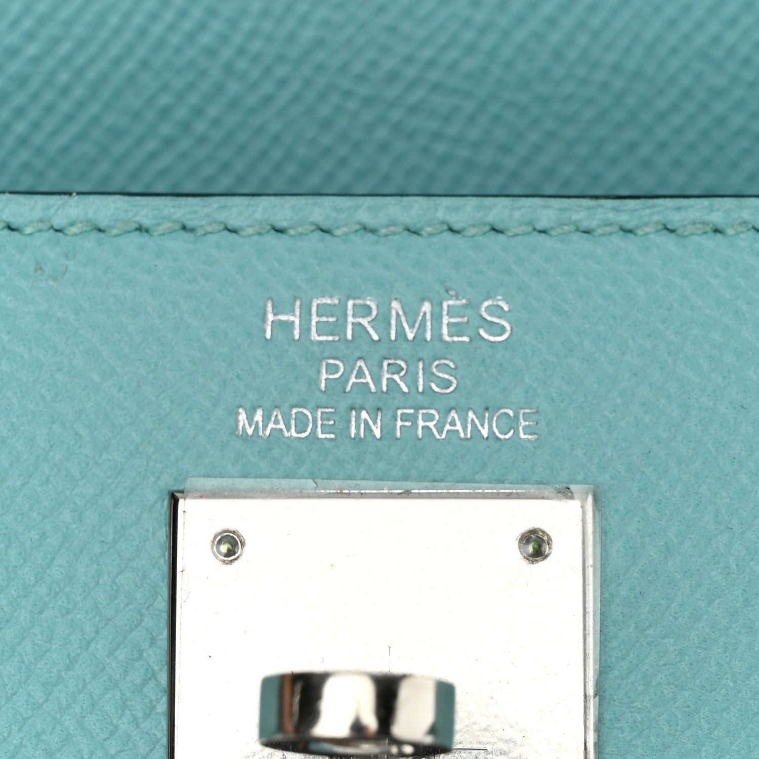 Hermes Epsom Kelly Sellier 35 Bleu Atoll 6 of 12