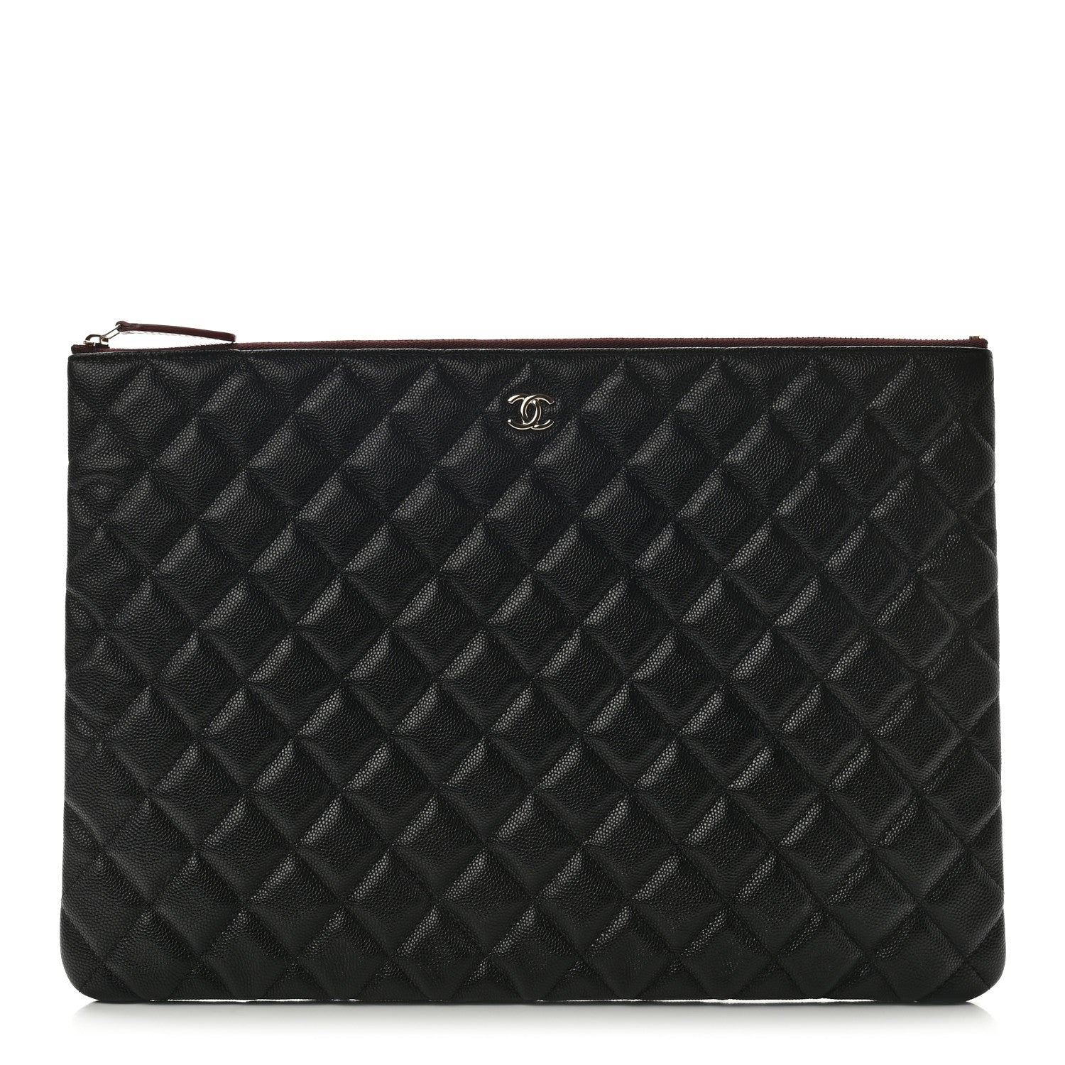 Chanel Caviar Quilted Large Cosmetic Case Black 1 of 7