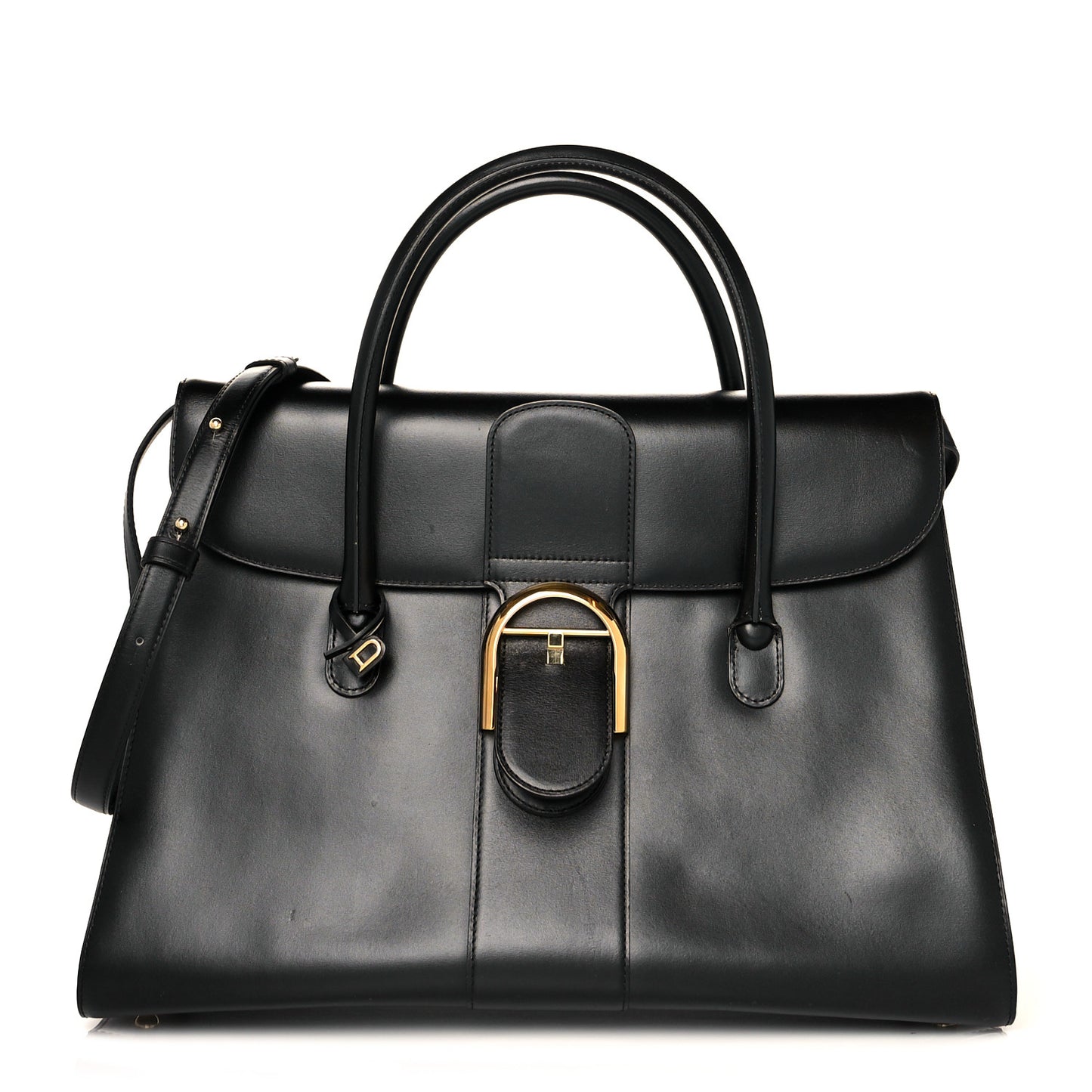 Box Calfskin GM Brillant Satchel Black