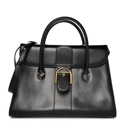 Delvaux Box Calfskin GM Brillant Satchel Black 1 of 13