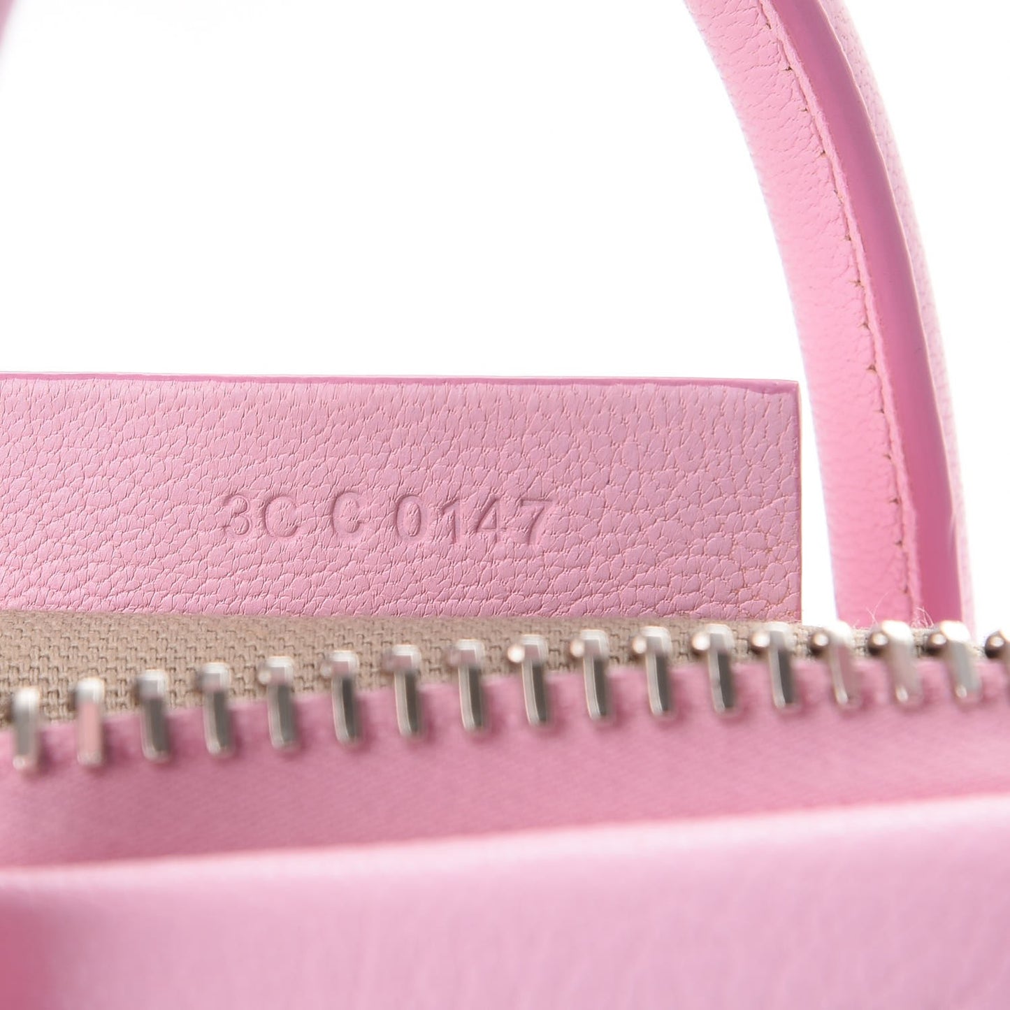 Sugar Goatskin Mini Antigona Bright Pink