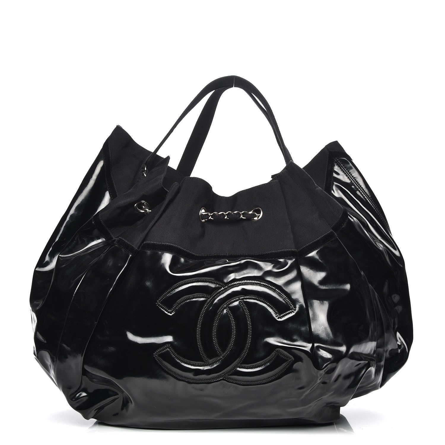 Chanel Vinyl Large Stretch Spirit Cabas Black 1 of 7