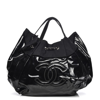 Chanel Vinyl Large Stretch Spirit Cabas Black 1 of 7