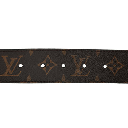 Louis Vuitton Calfskin Monogram 40mm LV Initiales Reversible Belt 95 38 Black 6 of 12