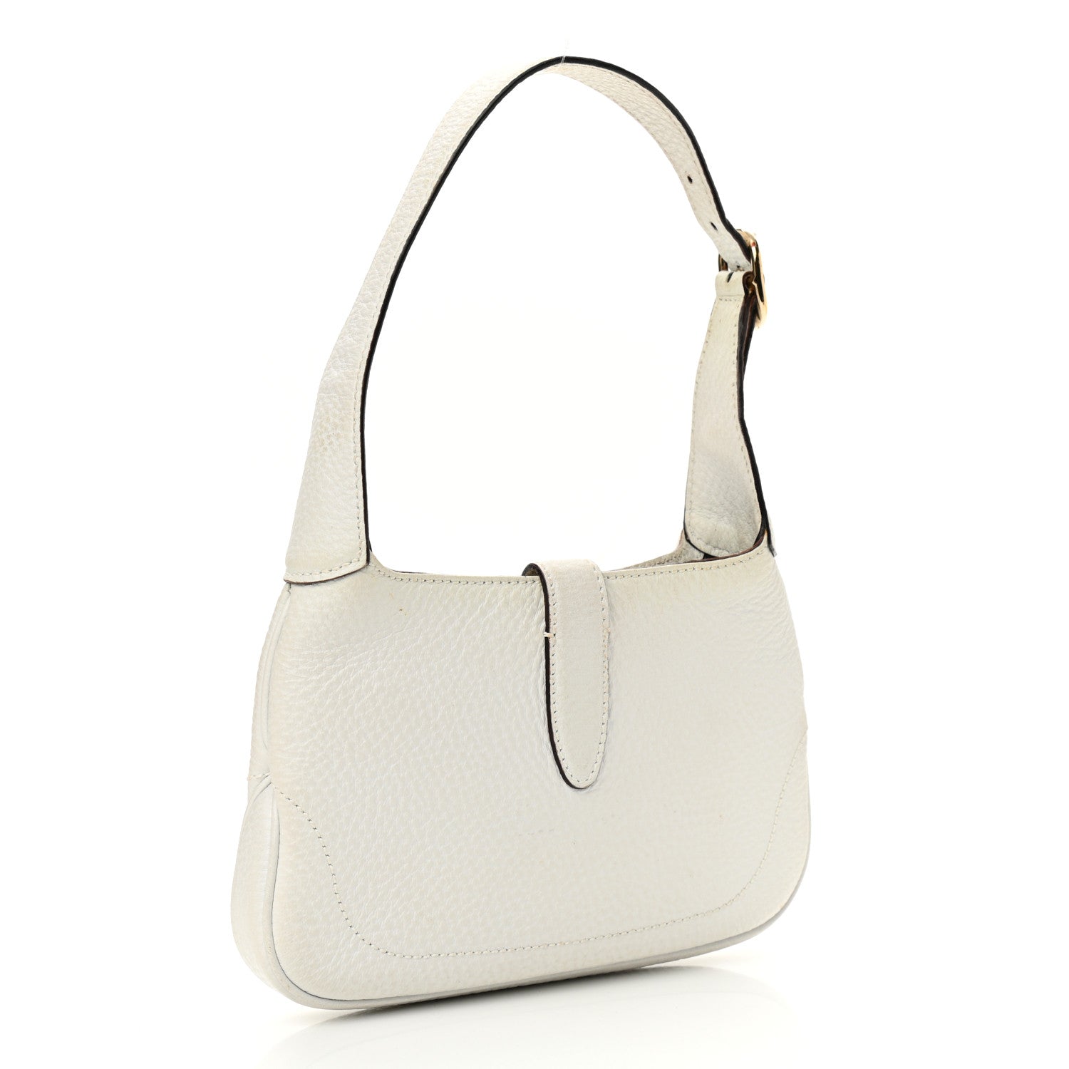 Gucci Calfskin Small Jackie O Hobo White 3 of 13