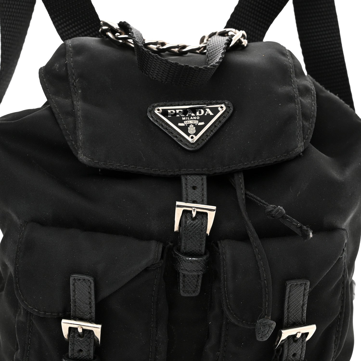 Prada Nylon Vela Mini Crossbody Backpack Black 8 of 10