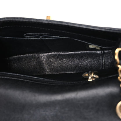 Chanel Lambskin Reversed Chevron Quilted Flap Black 5 of 11