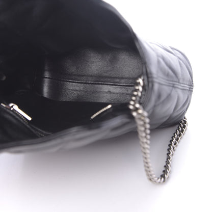 Balenciaga Calfskin Quilted Touch B Square Shoulder Bag Black 5 of 11