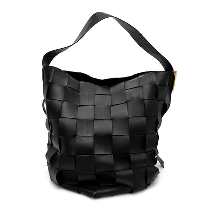 Bottega Veneta Nappa Maxi Intreccio Large Shoulder Bag Black 1 of 10