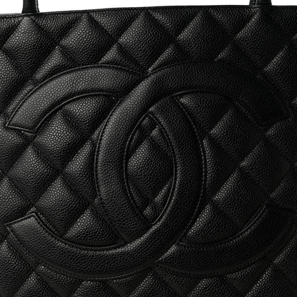 Chanel Caviar Quilted Medallion Tote Black 8 of 10