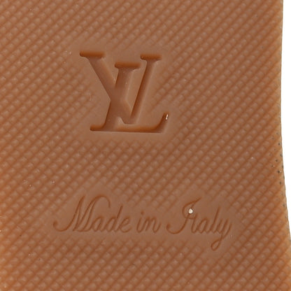 Louis Vuitton Calfskin Studded Espadrille Wedge Sandals 41 Cognac 7 of 10