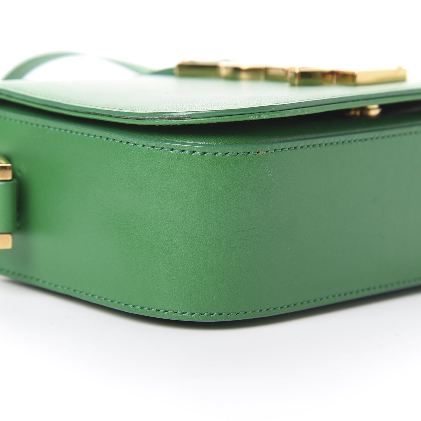 Smooth Calfskin Small Monogram Université Shoulder Bag Green