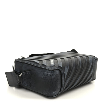 Balenciaga Grained Calfskin Embossed Car Camera Bag Black White Dirt 4 of 11