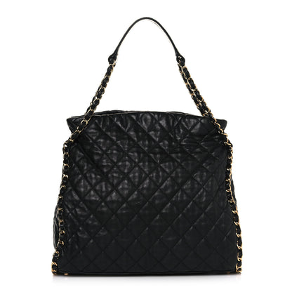 Chanel Calfskin Quilted Large Chain Me Hobo Black 1 of 18