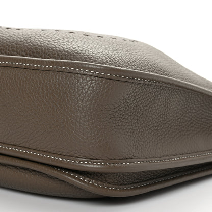 Hermes Taurillon Clemence Evelyne III PM Etoupe 9 of 9