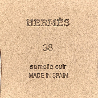 Hermes Goatskin Feria Espadrille 38 Black 6 of 9