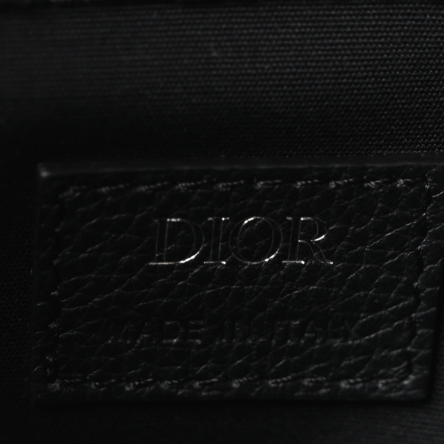 Christian Dior Oblique Grained Calfskin Mini Gallop Bag With Strap Black Beige 6 of 10