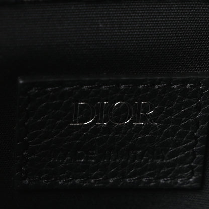 Christian Dior Oblique Grained Calfskin Mini Gallop Bag With Strap Black Beige 6 of 10
