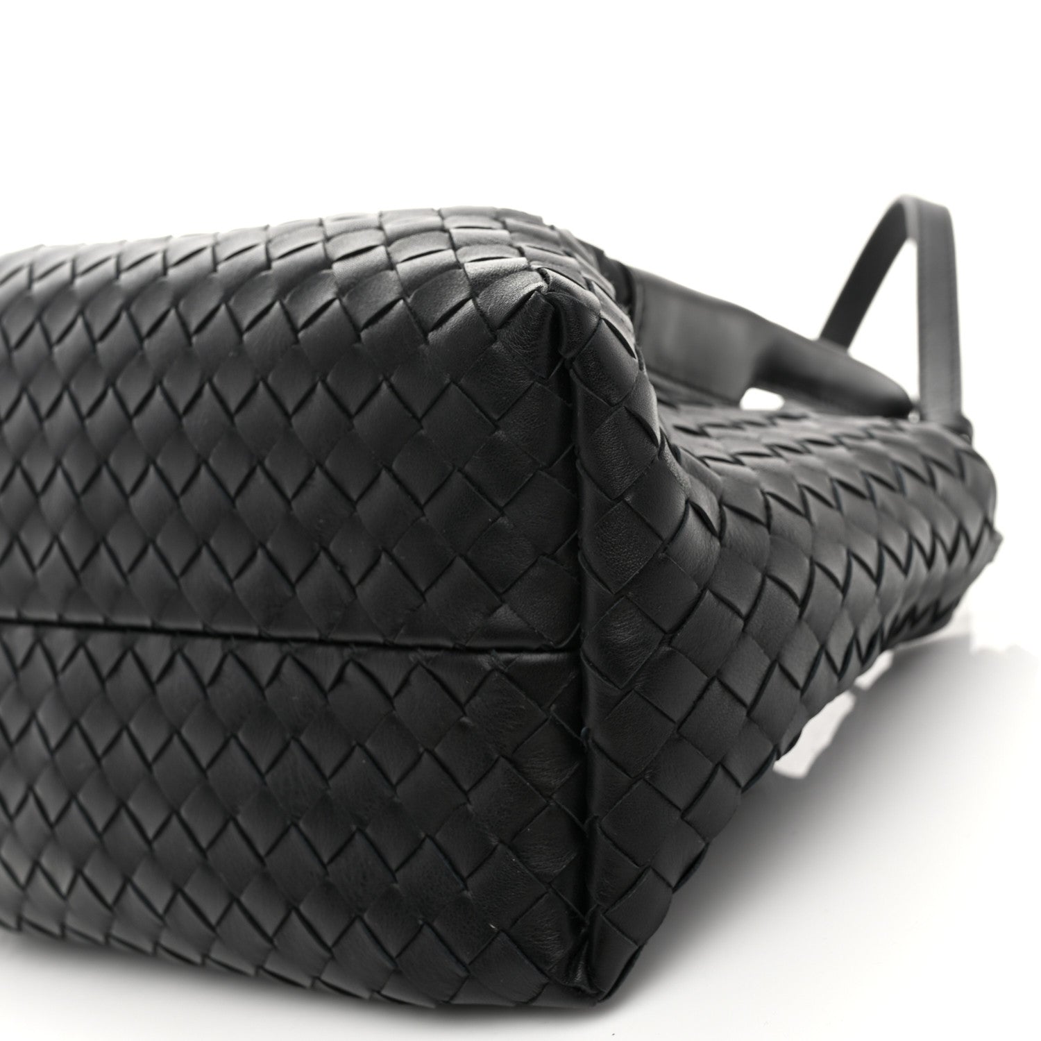 Bottega Veneta Calfskin Intrecciato Small Pinacoteca Tote Black Fondant 10 of 10