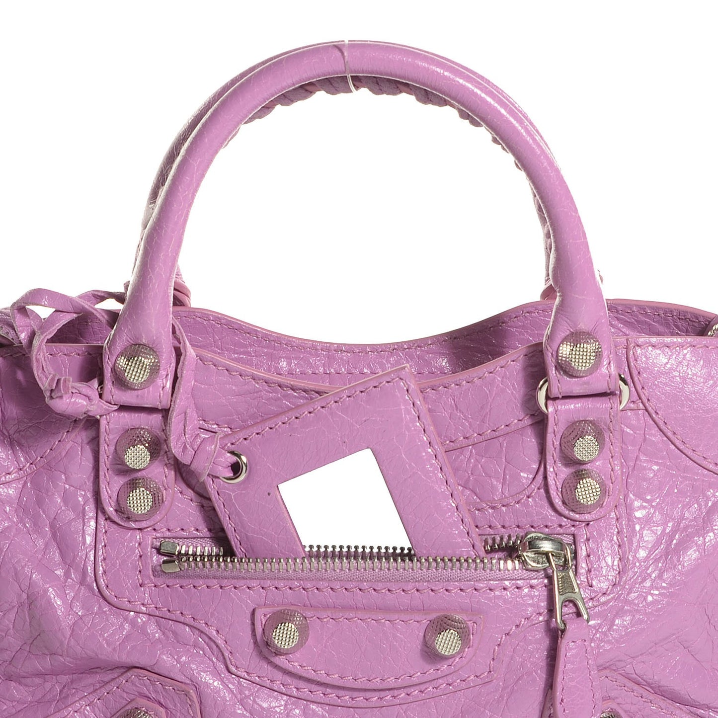 Agneau Giant 12 Silver Hardware Mini City Rose Berlingot