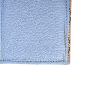 Gucci GG Plus Monogram Continental Flap Wallet Blue 8 of 11