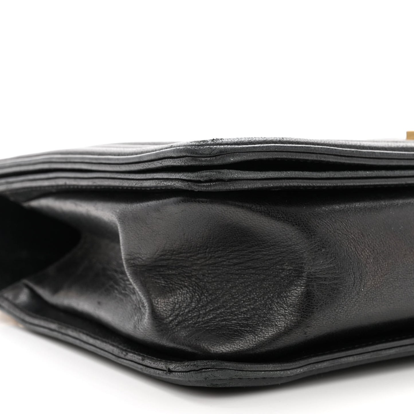 Lambskin Quilted New Medium Boy Flap Black
