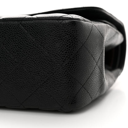 Chanel Caviar Quilted Jumbo Double Flap Black 10 of 13