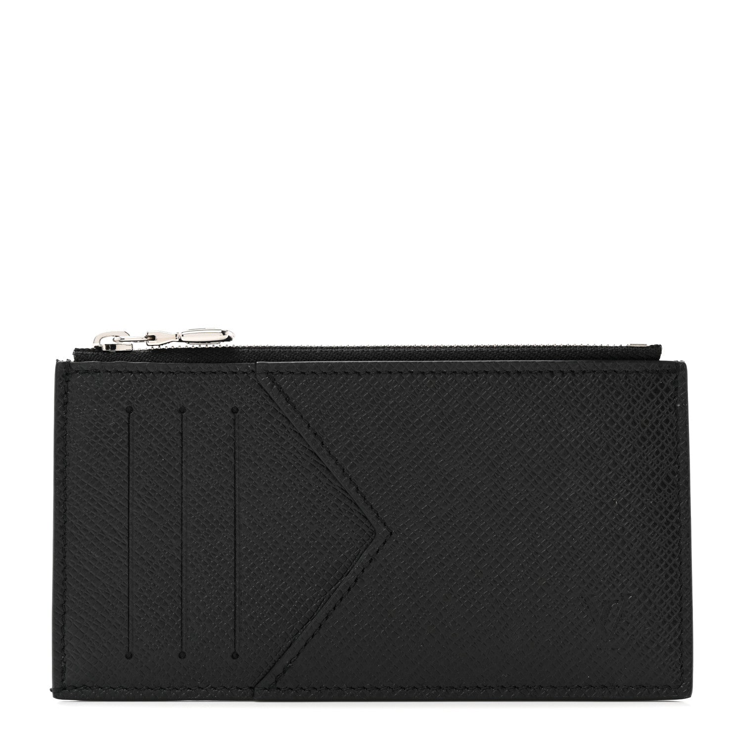Louis Vuitton Taiga Coin Card Holder Black 1 of 6
