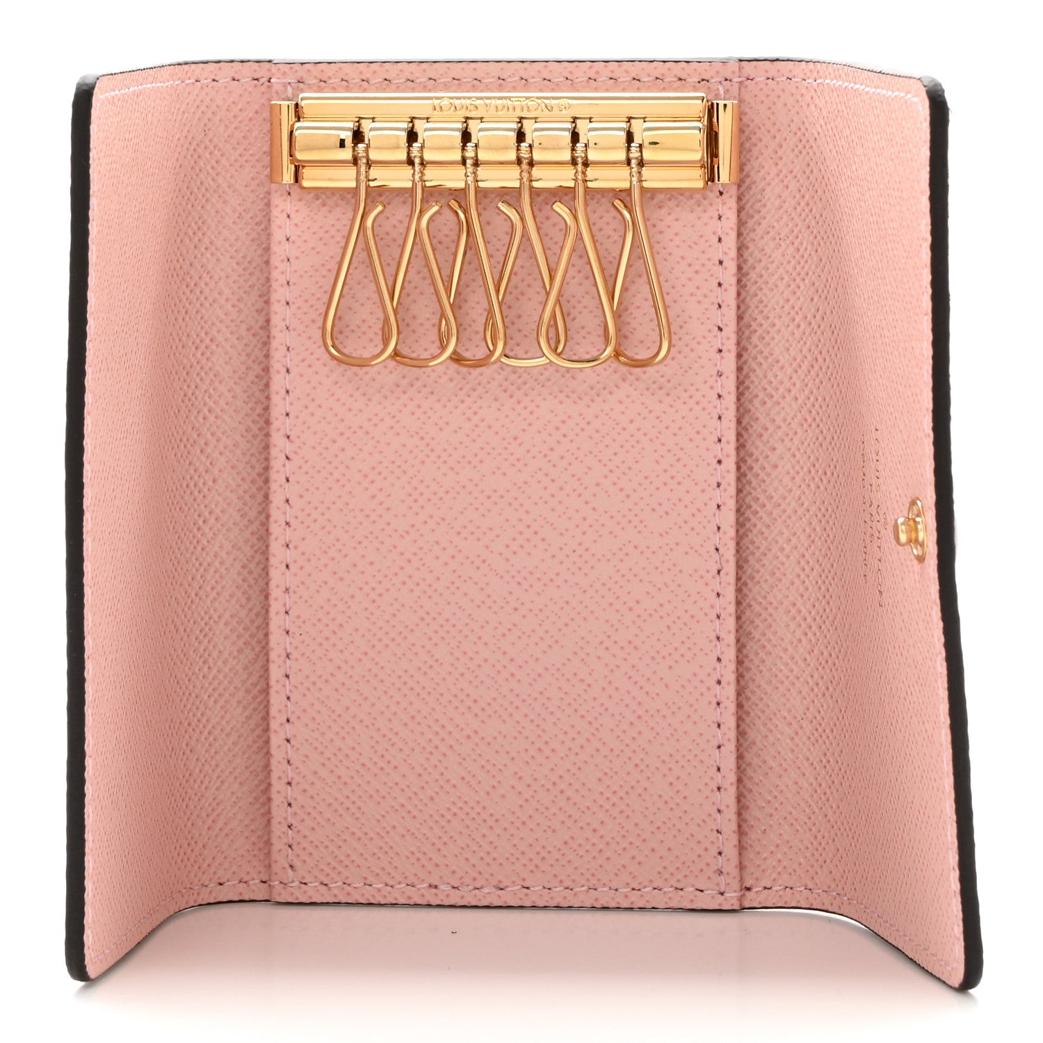 Louis Vuitton Damier Ebene Multicles 6 Key Holder Rose Ballerine 5 of 8