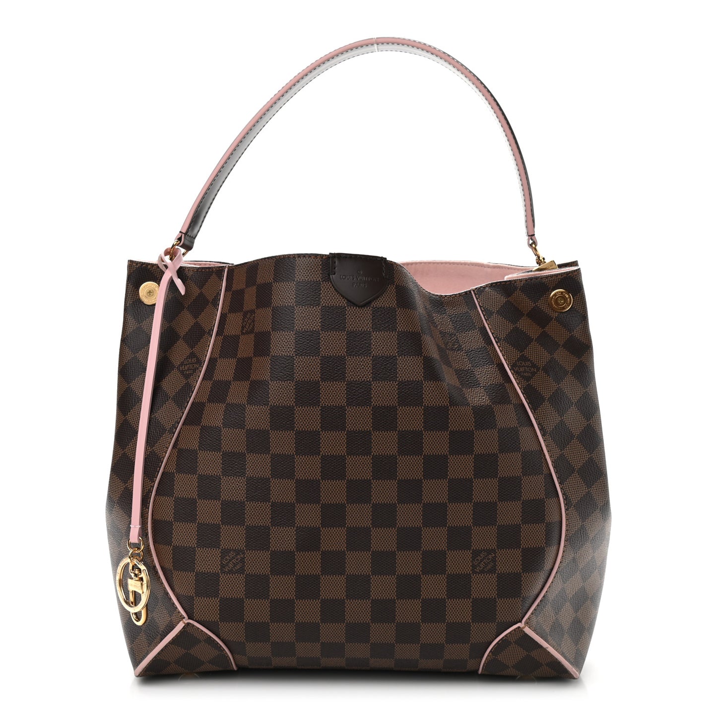 Damier Ebene Caissa Hobo Rose Ballerine