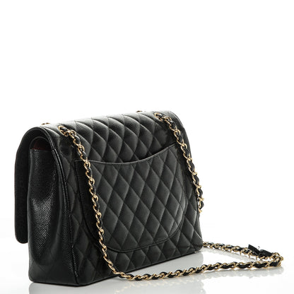 Chanel Caviar Quilted Maxi Double Flap Black 3 of 8
