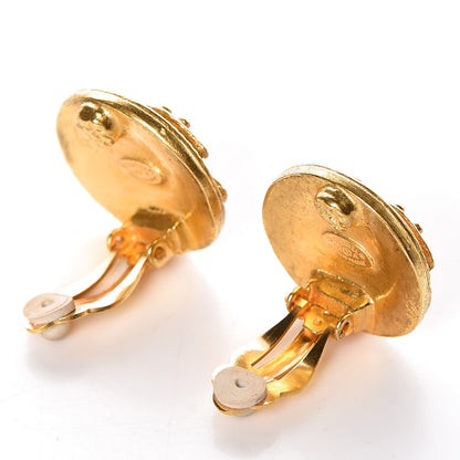 Chanel CC Clip On Earrings Gold 3 of 4