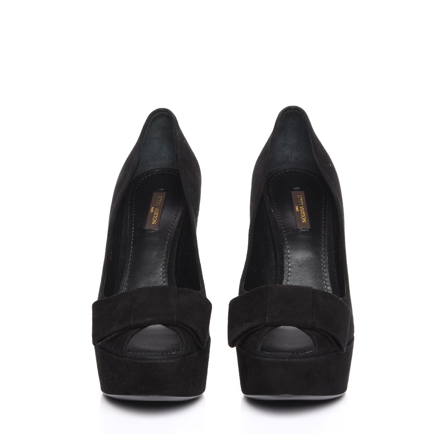 Louis Vuitton Suede Last Dance Pumps Heels 38.5 Black 3 of 8